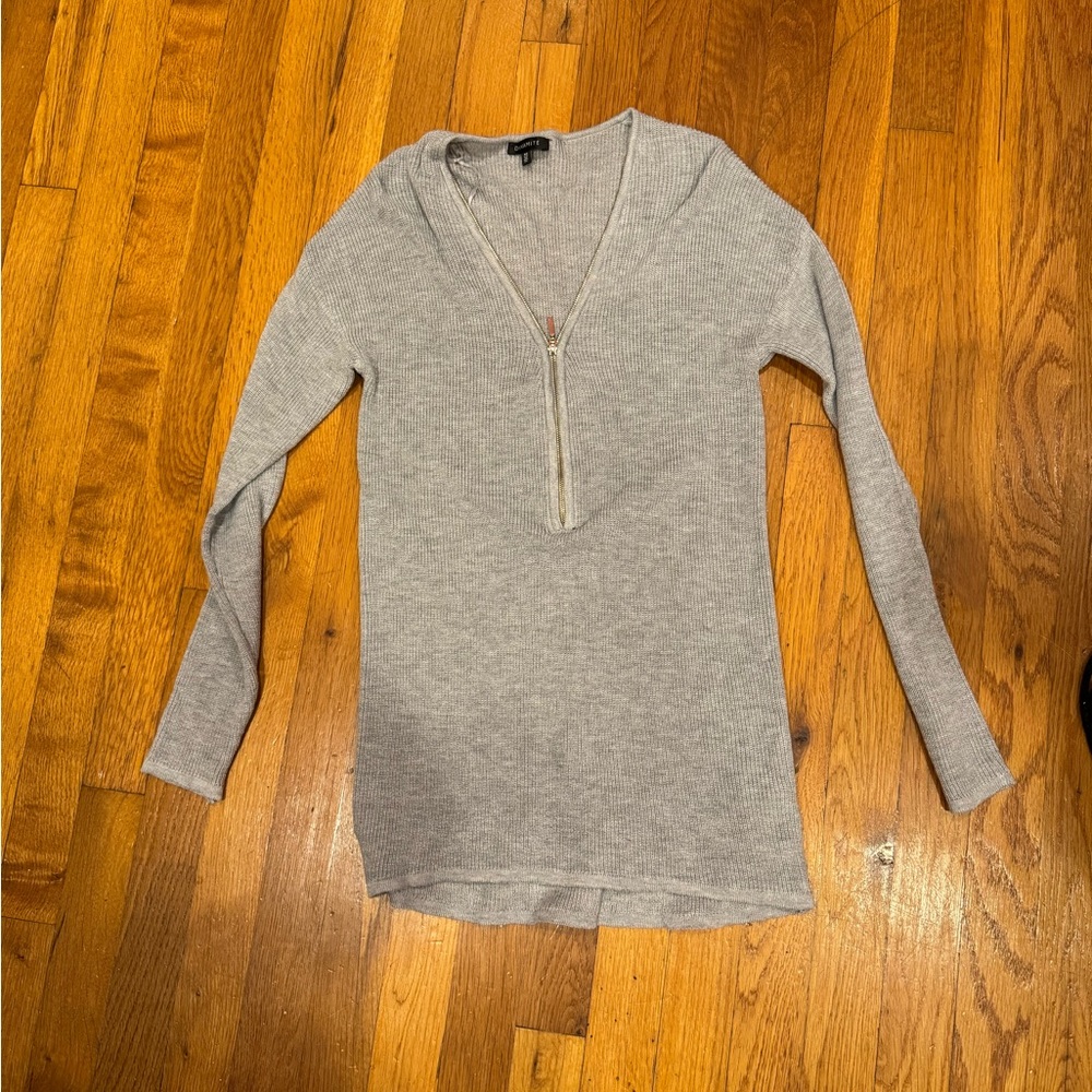 Dynamite Quarter Zip Long Sleeve Shirt
